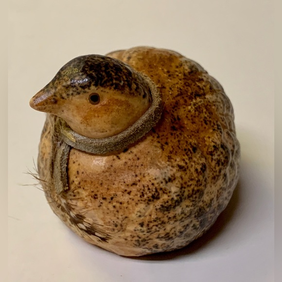 Mid Century Vintage Hand Painted Ceramic Quail Bird Figurine - Picture 4 of 16